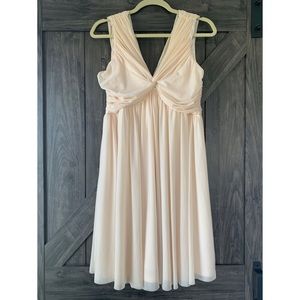 Blush pink maternity dress